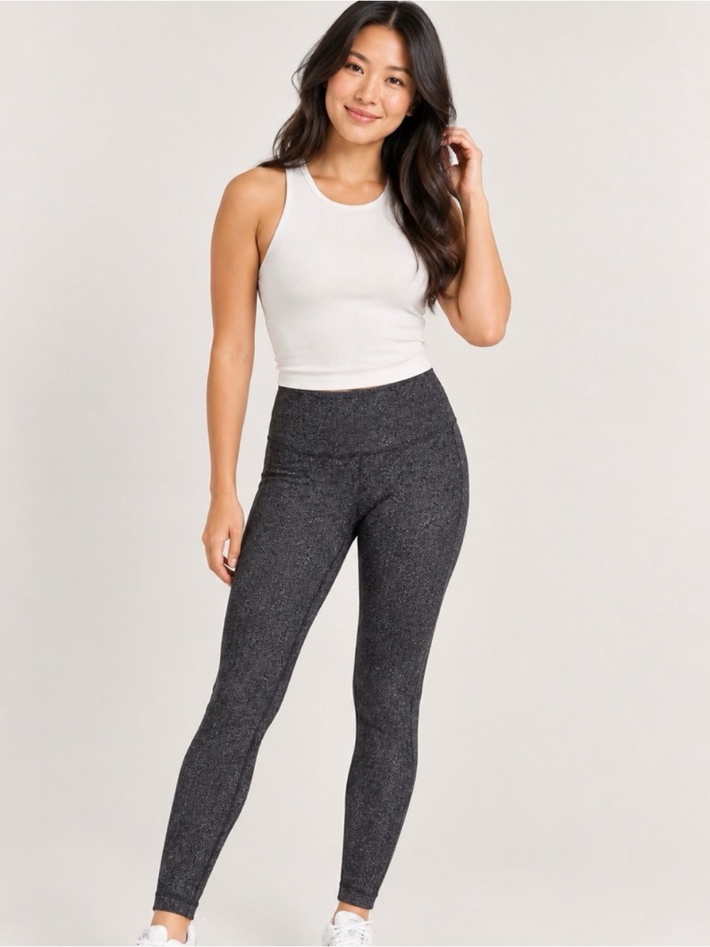 lululemon athletica High-Waist Heathered Charcoal Leggings